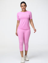 T-Shirt & 7/8 Butt-Lifting Leggings Set