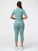 T-Shirt & 7/8 Butt-Lifting Leggings Set