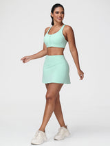 mint green padel outfit