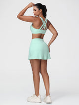 mint green padel outfit
