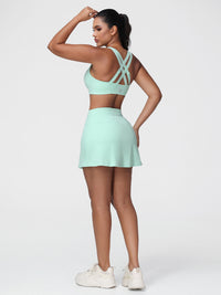 mint green padel outfit