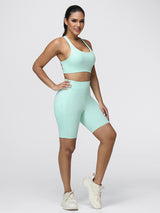 8-Inch Running Set with Lightweight Sports Bra and Pocket Shorts