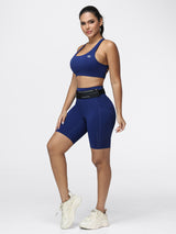 8-Inch Running Set with Lightweight Sports Bra and Pocket Shorts