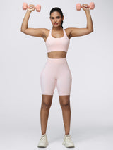 8-Inch Running Set with Lightweight Sports Bra and Pocket Shorts
