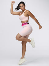 8-Inch Running Set with Lightweight Sports Bra and Pocket Shorts