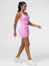 Pink active wear women
