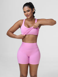 pink active wear women