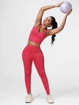 womens gym wear red