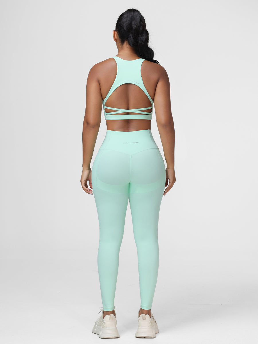 mint green workout sets for women