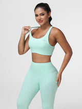 mint green workout sets for women