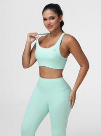 mint green workout sets for women