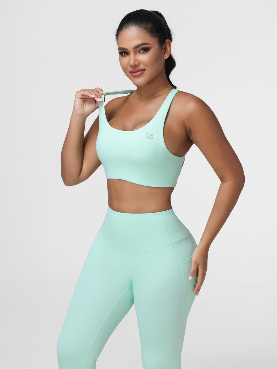 mint green workout sets for women