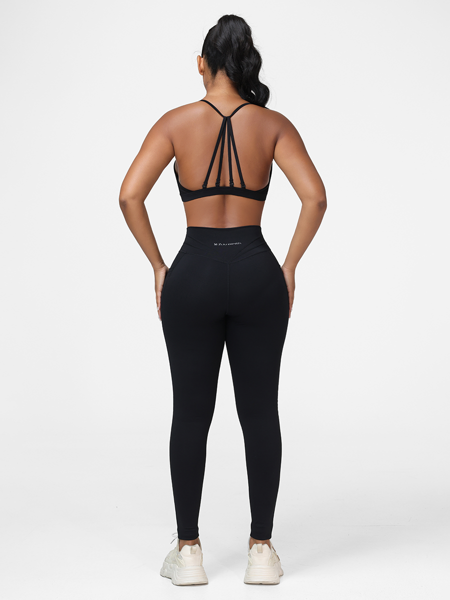 black gym attire women