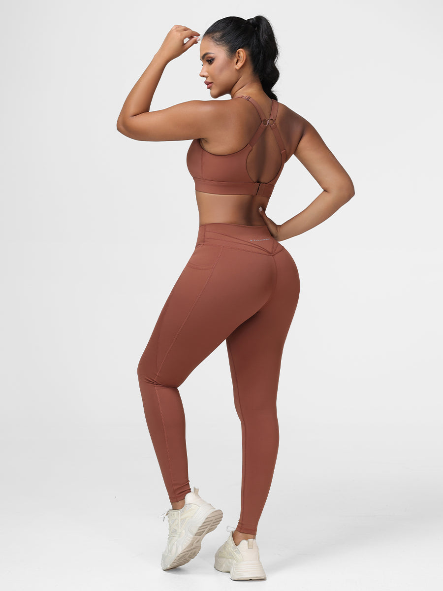 Ladies Sportswear Bottom Lifting Yoga Outfit Sets