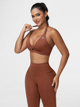 Gym Set Adjustable Sports Bra & Hip-Lifting Leggings