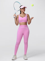 Contrast Piping Gym Set for Women