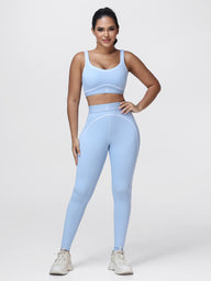 womens activewear sets blue