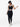 Women's 2 Piece Workout Set Racerback Sports Bra and Cross Waist Pocket Leggings