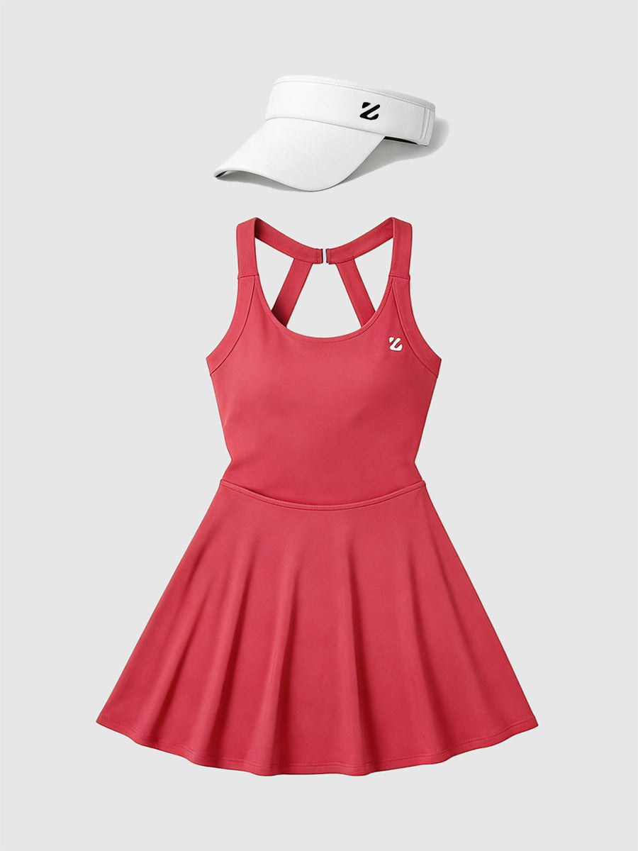 Padel & Tennis Outfit with Adjustable UPF 50+ Sports Visor